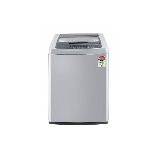 LG (6.5 kg) Top Load Washing Machine with Smart Inverter Motor (T65SKSF4ZD), Middle Free Silver